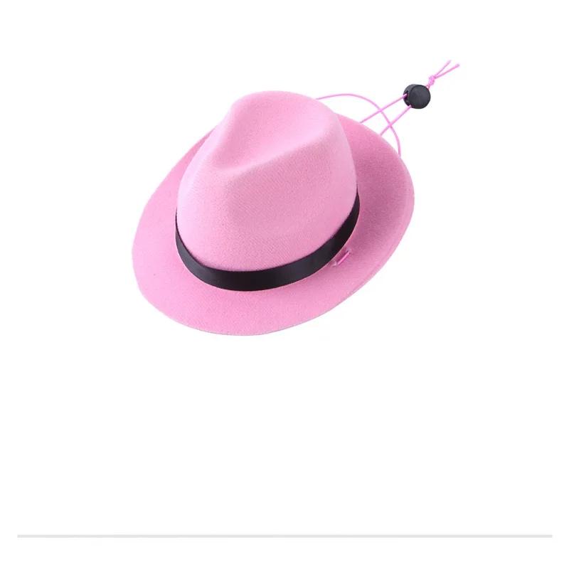 Pet Dog Cowboy Hat Headgear Cat Funny Headwear Outdoor Adjustable Dog Caps Performance Photo Props Cosplay Accessories