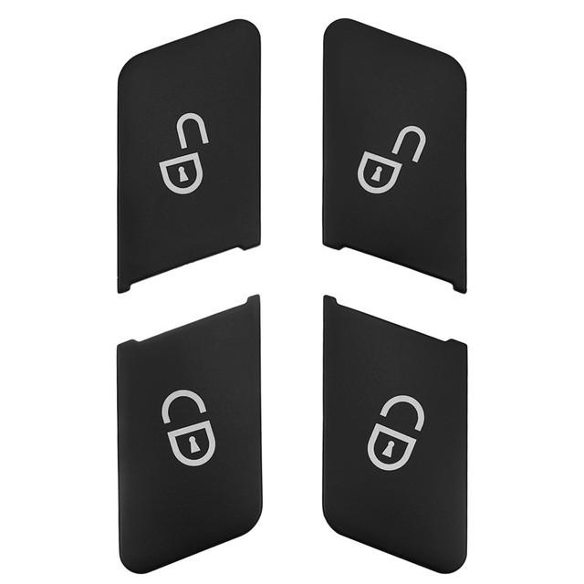 4 teile/satz Autotür Entriegeln Tasten Dekoration Abdeckung Trim Für Mercedes Benz ABCE GLA CLA GLK GLE CLS ML GL W204 W212 W246