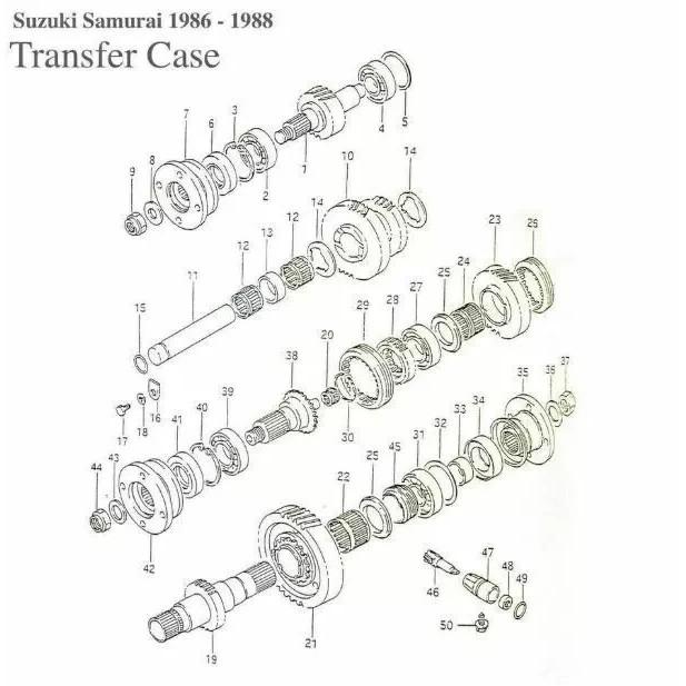 Fits For Suzuki Samurai '85-95' Transfer Case Needle Bearing Set & Oil Seals