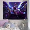 KDA Ahri Akali Kaisa Seraphine Hanging Bohemian Tapestry Cheap Hippie Bohemian Wall Tapestries Mandala Wall Hanging