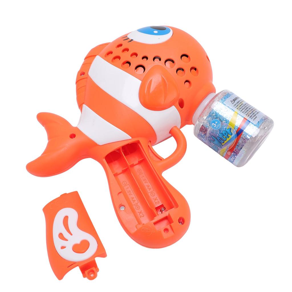 Handlicher Seifenblasenmacher Fischförmig Automatisch Auslaufsicher Seifenblasen-Pustemaschine für Kinder