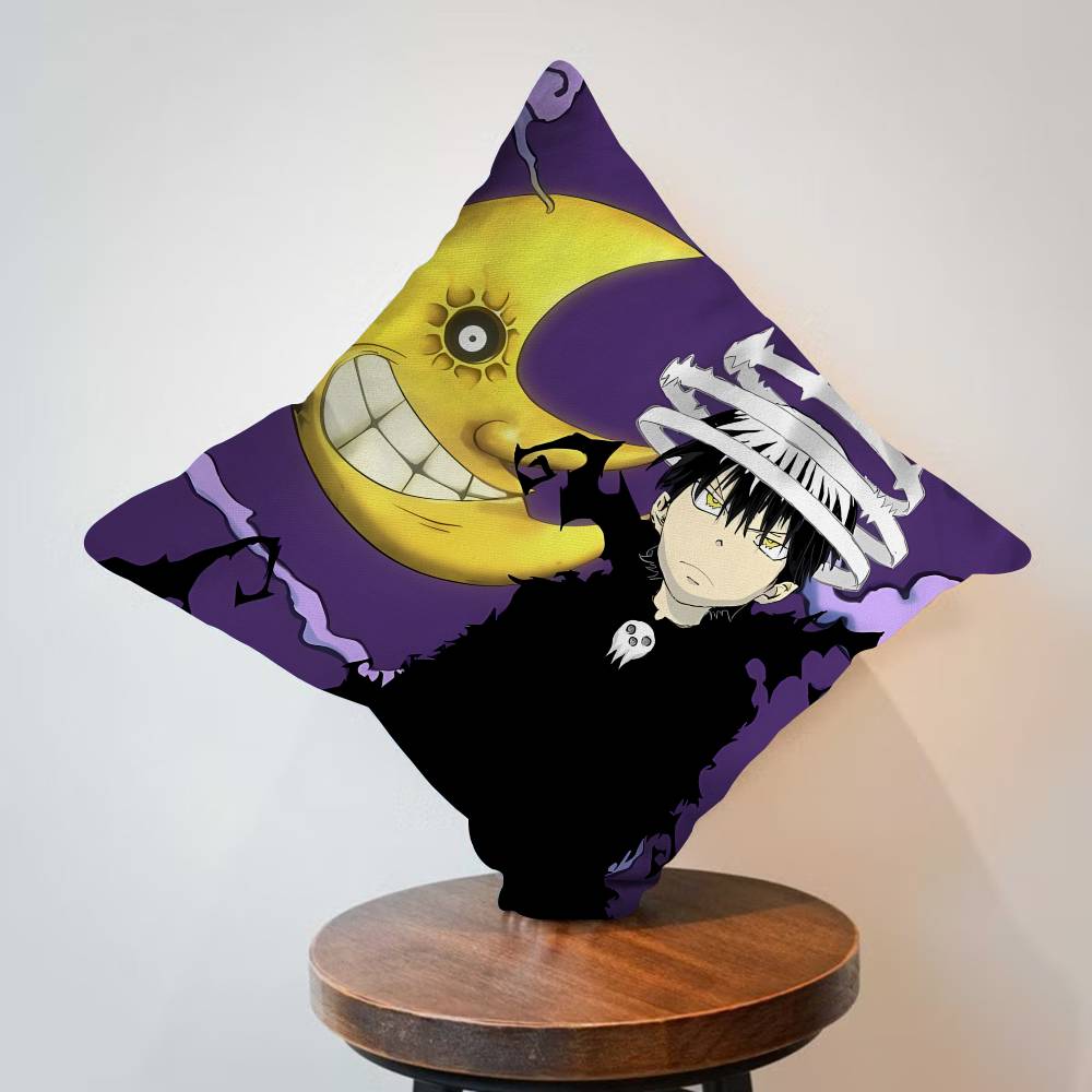Anime Soul Eater Personalized Pillow Cover Kids Bedroom Wild Party Decor Pillowcase kid Birthday shower Gift