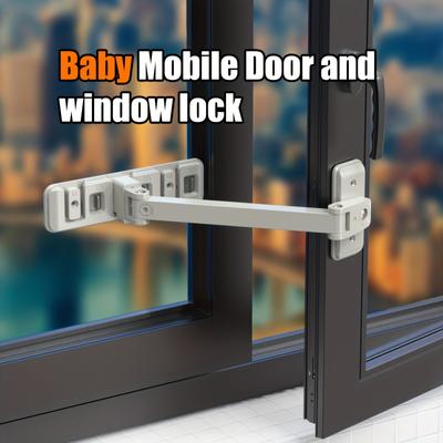 Adjustable Childproof Window Restrictor for Window Frames Baby Safety Window Lock Window Safety Locks for Toddlers Pets