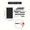 8pcs/Set Quotes Stickers Sheets For Journaling, Vintage Scrapbooking Supplies Kit For Adults, Small Conversation Stickers