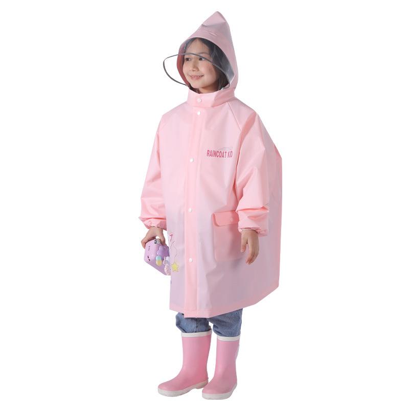 Kids' Stormproof Raincoat with Backpack Space - One-Piece Full-Body Poncho for Primary School Students