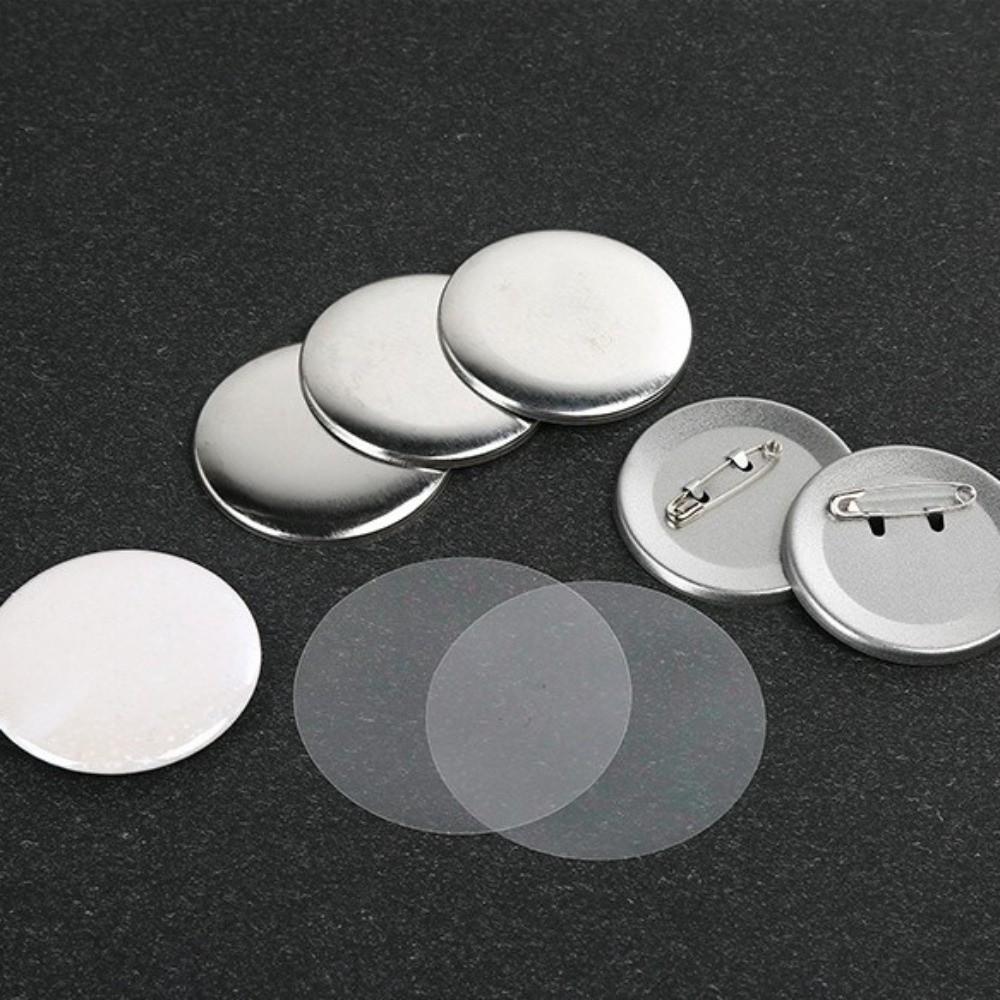 100pcs DIY Art Crafts Metal Brooch Clasps Blank Pin Disk Pad Round Pin Badge  Brooches Jewelry