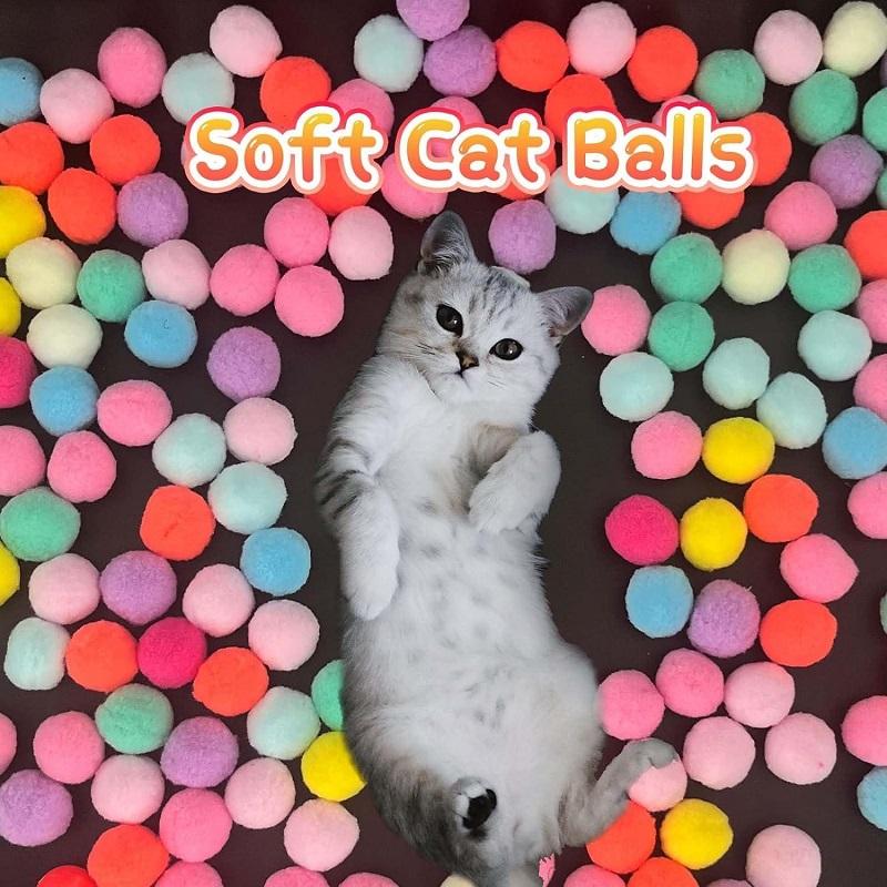 Cat Toy Ball Interactive Launch Training Toy For Pet Puppy Dog Kitten Creative Mini Shooting Gun Games Stretch Plush Ball Toys