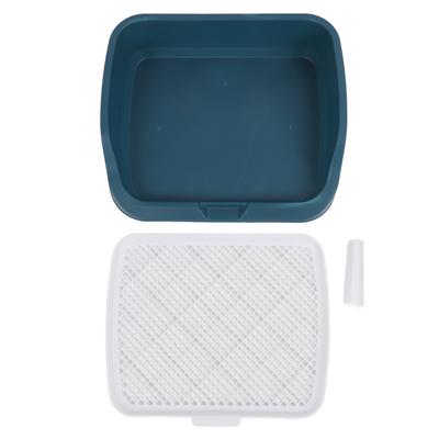 Dog Potty Tray Portable Multifunctional Pet Mesh Puppy Training Pad Holder with Splash Wall for