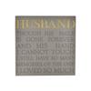 Thoughts of You Memorial Square Plaque - Husband