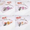 Hot-selling Dried Flower Simple Bracelet Small Fresh Glass Ball Women's Hand Rope Wholesale Various Plant Flower Jewelry