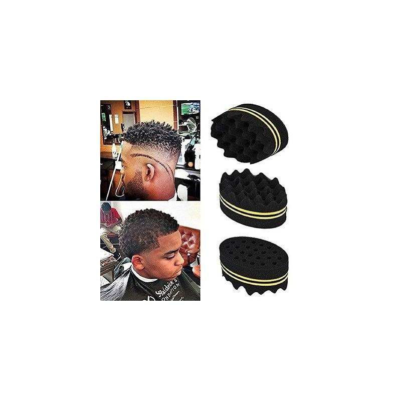 Magic Tool Hair Sponge For Perfect Coils And Curls Anytime Anywhere** синий