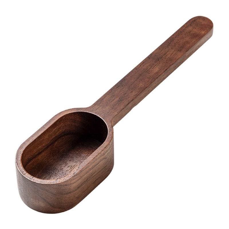 Walnuts Wood Coffee Bean Scooper with Long Handle Multi Purpose Measuring Tool For Kitchen Baking And Cooking 1