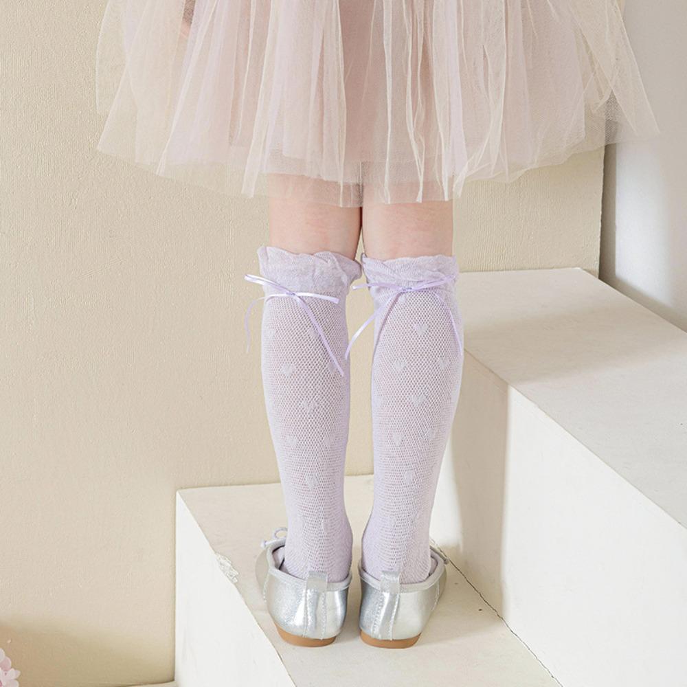 

Princess Children Mid-Tube Hosiery Sweet Balletcore Socks Cute Lolita Lace Stockings Daily