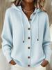 Cardigan da Donna, Colore Unito, Manica Lunga, Vestibilità Larga per Autunno e Inverno