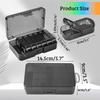 UNTIOR  Portable Weekly Pill Box Morning and Evening Large Capacity Travel with 14 Compartments to Hold Pills Vitamins