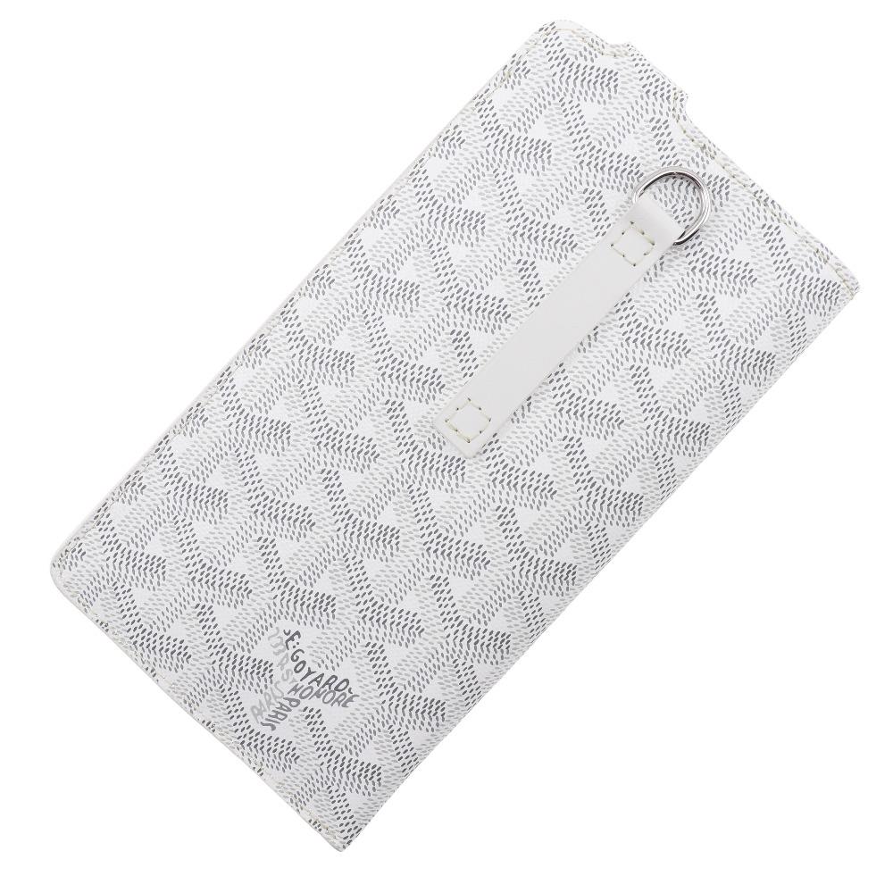 GOYARD Montmartre GM Smartphone case MONTMAGMLTY01CL03P Eyewear case White PVC/leather unisex Used