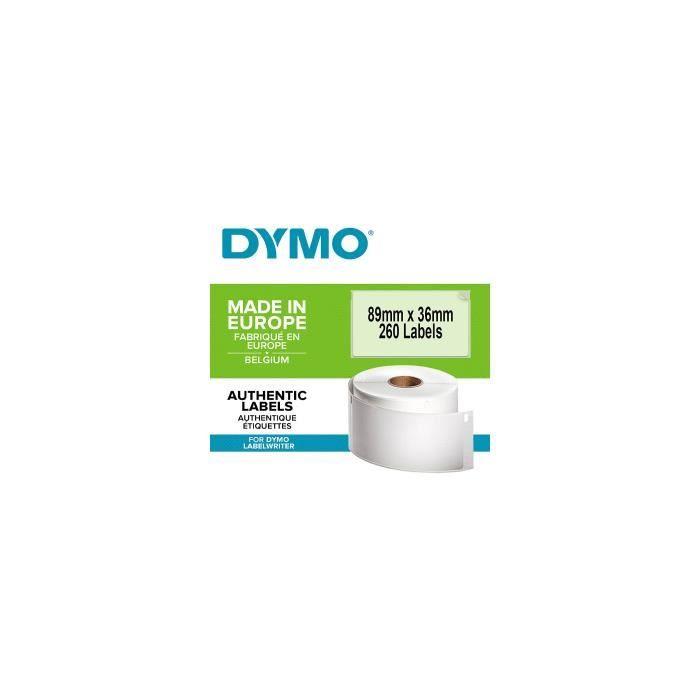 Étiquettes adresse DYMO LabelWriter - Plastique Transparent 36mm x 89mm