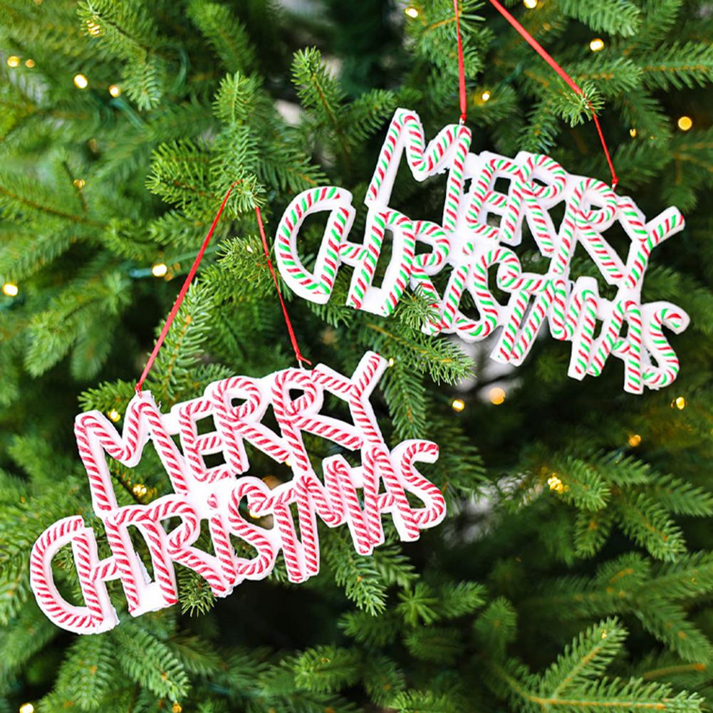Outdoor Christmas Decor Christmas Garden Decor Festive Letter Signs Garden Entrance Adornment Hanging Tree Ornaments