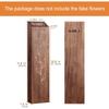 Wooden Wall Flower Pot4Set of Bohemian Farmhouse Style Living Room Bedroom Decor Pocket Vase Dried Flowers Artificial Green Plan
