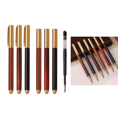 Business Signature Pen Holz Signierstift Kugelschreiber Holz Gelstift Schreiben Sie sanft Stiftminen für Hochzeit Hotel Büro