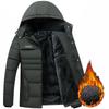 Parka Uomo Cappotti Giacca Invernale Uomo Addensare Cappuccio Impermeabile Outwear Caldo Cappotto Abbigliamento per Padri Casual Uomo Soprabito Regali