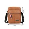 Leder Herren Sling Bag Messenger Schulter Crossbody Taschen Große Kapazität Handtaschen Multifunktionale Herren Tasche Lässig
