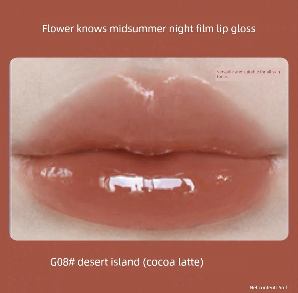 Flower Knows Moonlight Mermaid Lip Glaze Lipstick Mirror Lip Glaze Starlight Foam Sun Crystal Ge03