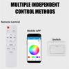 200W WiFi Modern RGB LED Ceiling Light APP Intelligent Control Home Lighting Bluetooth Music Light Bedroom Smart Ceiling Lamp