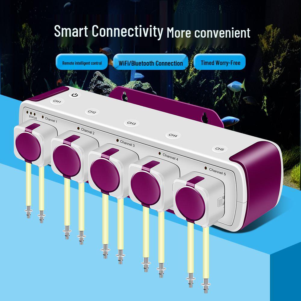 Smart Jebo Four-Head Silent Dosing Pump with Mobile Control - wfDOSER2.4 Compatible