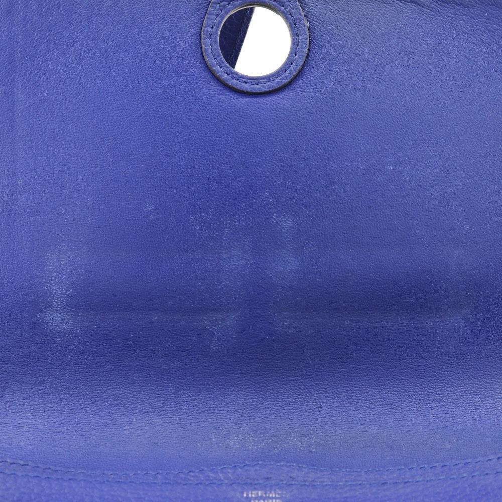Hermes Dogon GM Purse Blue Togo Unisex Used