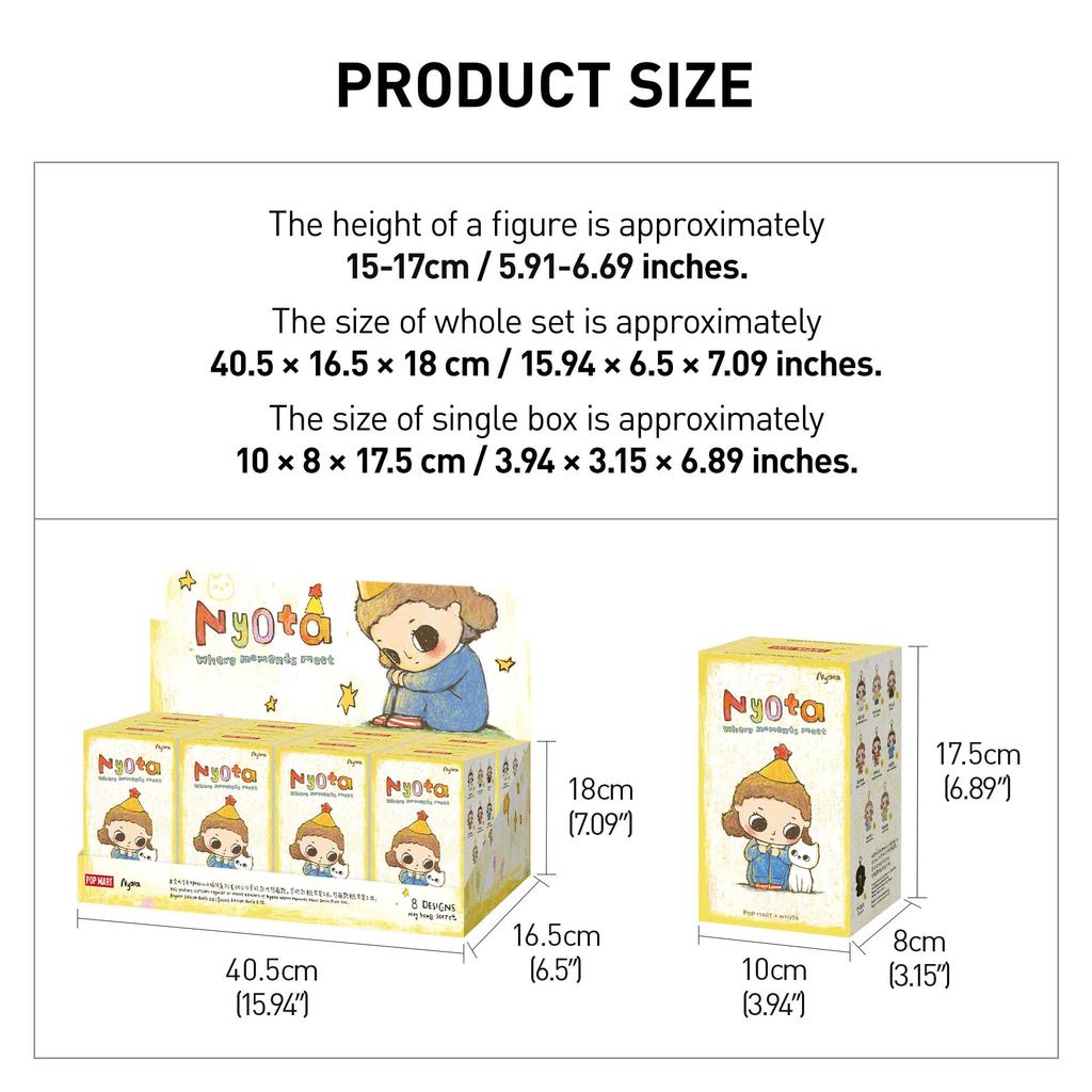 POP MART Nyota Where Moments Meet Series Plush Doll [Assorted Box 8 Pieces] Pop Mart Gacha Gacha Blind Box Figure Plastic Model Premium Toy PVC Soft