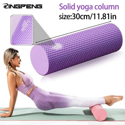 Yoga Rulosu Yuvarlak EVA Köpük Silindir Altıgen Rulo Pilates Egzersizi için Geliştirilmiş Ev Antrenmanları Çap 9.6cm Uzunluk 30cm
