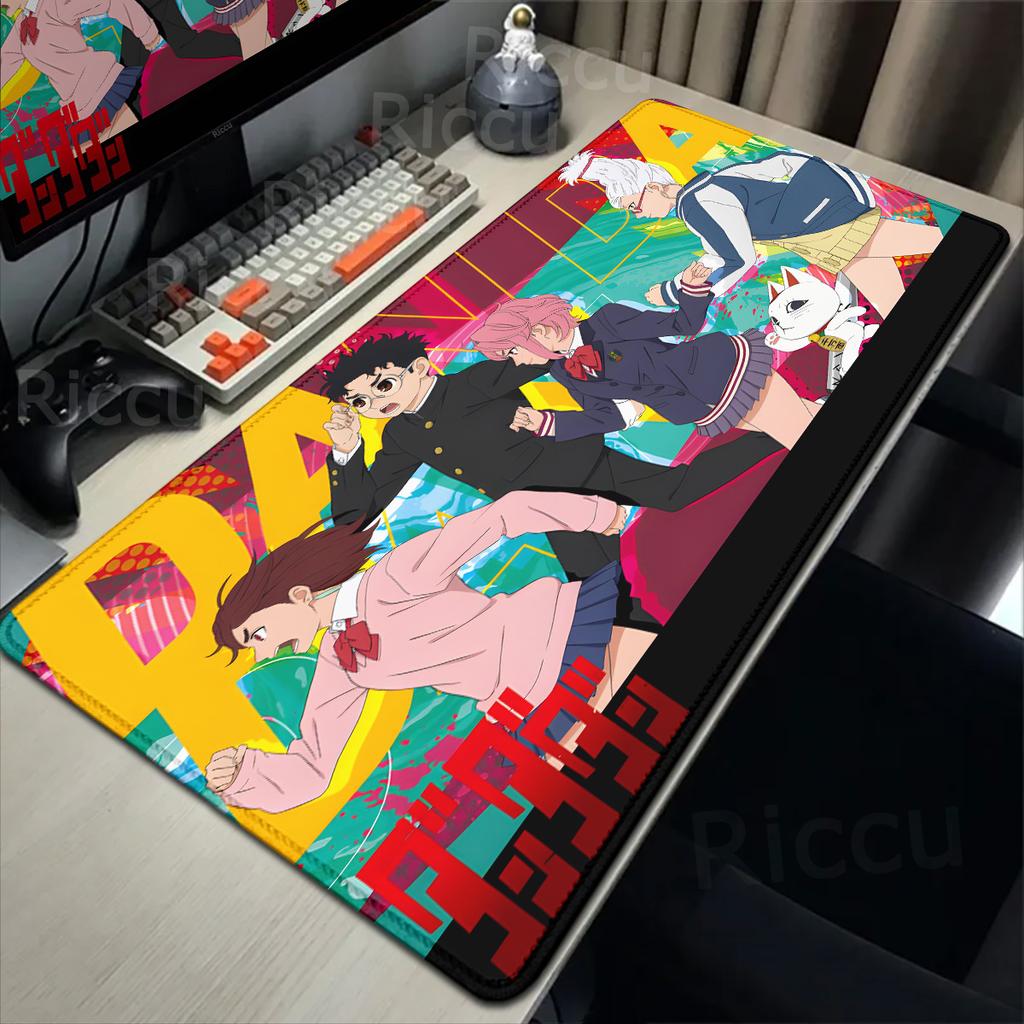 40x90cm Big Mousepad PC Keyboard Non-slip Deskmat Anime Dandadan Mice Pad Ayase Momo Takakura Ken Seiko Manga Office Accessories