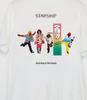 T-shirt Starship band in mezzo alla baraonda bianca Unisex Tutte le taglie T-shirt Unisex