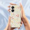 For Xiaomi Redmi Turbo 4 5G/Poco X7 Pro 5G Case Flowers and Grass Pattern Printing Straight Edge TPU Phone Back Cover