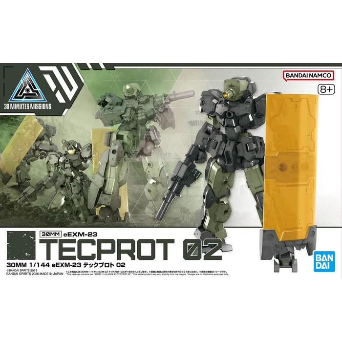 BANDAI SPIRITS 30MM 1/144 eEXM-23 Tech Proto 02 Color-Coded Plastic Model (Small)
