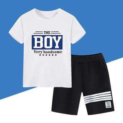Summer Baby Boy Clothes Set Children Girls Letter Printed T-Shirts And Shorts 2pcs Suit Kid Sport Outfits Top Bottom Tracksuits
