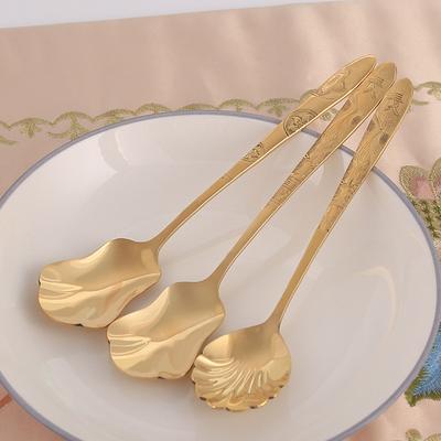 Haushaltslöffel aus Messing, kreative Persönlichkeit, leichter Luxus, Erwachsener, dicker Esslöffel