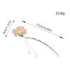 Tassel Hanfu Hair Chopsticks Headpieces U Shape Pearl Flower Hair Fork Hairpin Hair Accessories Chinese Style Hair Stick Party