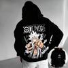 Sweat à capuche unisexe One Piece Gear 5 Nika Luffy Harajuku Hip Hop Punk Surdimensionné Lâche Confortable et Polyvalent