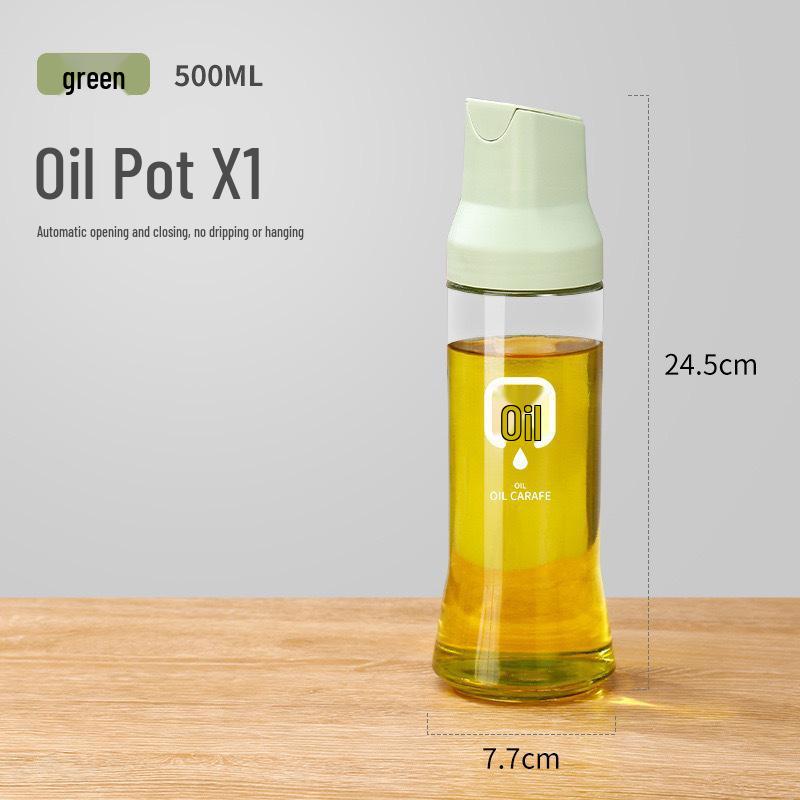 Automatic Glass Oil & Vinegar Dispenser - Large Capacity, Non-Stick Kitchen Essentials