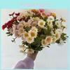 Stem Silk Long Chamomile Flowers For Home Arrangement Wedding Gift Props