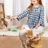 Cat Feeding Station Stainless Steel Elevated Cat Bowls With 15 Degree Tilted Wood Stand Raised Cat Food Bowls for Cats and Puppy