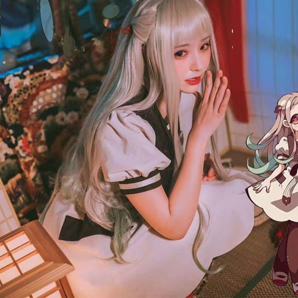 Anime Jibaku Shounen Hanako Kun Nene Yashiro Cosplay Kostüm Komplettset Toilettengebundener Totenkopf Ausgefallene Partykleider