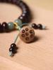 India Sandalwood Abacus Bead Bracelet 5x9 DIY Literary Style for Men and Women - Buddhist-Inspired Jewelry
