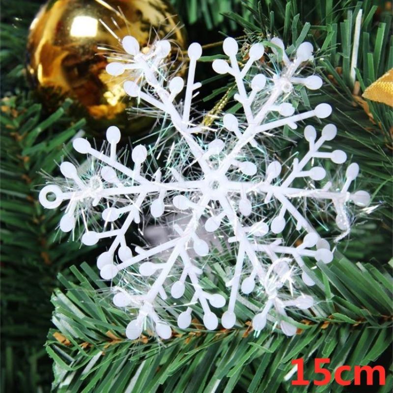 3pcs Christmas Tree Tree Attractive White Snowflake Home Decoration