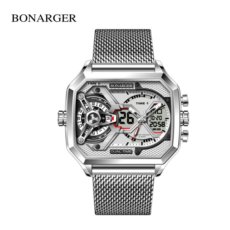 Grenzüberschreitende Herren Multifunktions-Wasserdichte Sportuhr - Europäischer & Amerikanischer Stil