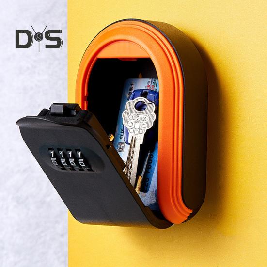 Lacăt cu combinație Cutie de chei Acasa Birou Garaj Apartament Intrare Suport pe perete Capacitate mare 4 cifre Cod resetat Cutie pentru chei de casă