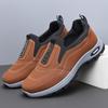 2025 Spring Men's Korean Style Casual Walking and Mountaineering Shoes - Soft Sole, Solid Color, Versatile.