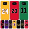 Basketball 23 24 8 Number Case Phone Cover for Xiaomi Poco X3 Nfc X5 X6 X7 X4 Gt F6 F5 Pro F4 F3 M5S M5 M4 M3 5G Trend Fundas Po